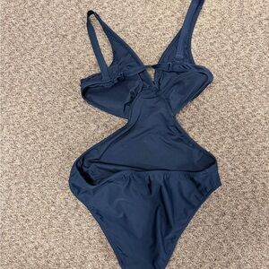VENUS Navy Cutout One Piece Swimsuit